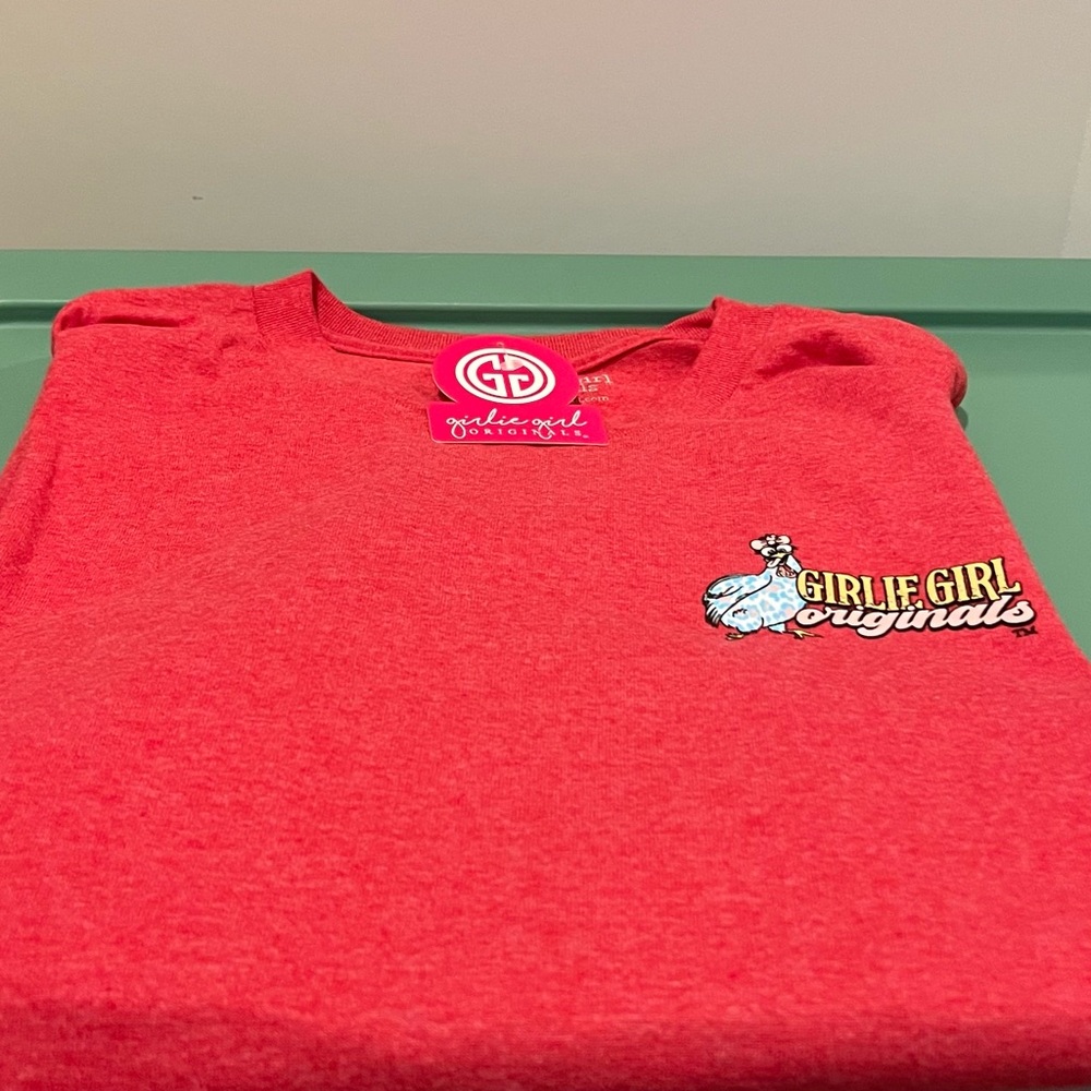 Super Cute Girlie Girl “Live Today Like You’re Getting Fried Tomorrow” Tee- L - Picture 2 of 4